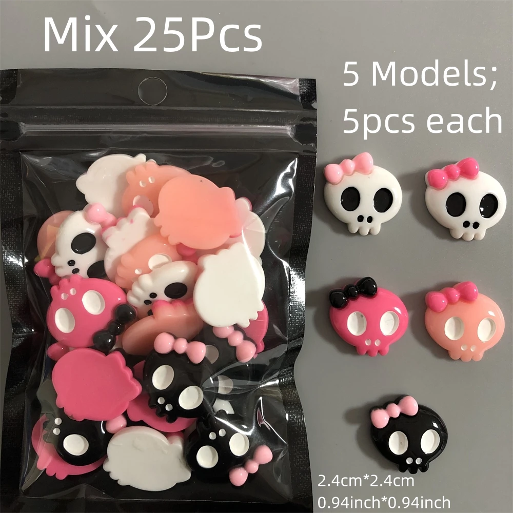Bagged Resin Ornament Kitten Bunny Frog Bear Hot Girls Ice Cream Skull Head Cat-Shaped Crystal Diamond Xxl Nail Art Charms Decor