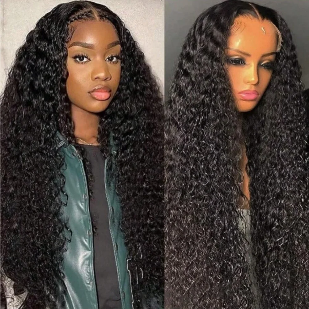 30 Inch 13x4 Kinky Curly Lace Front Wigs Human Hair Wig 200 Density Pre Plucked Bleached Knots Wigs with Baby Hair for Women