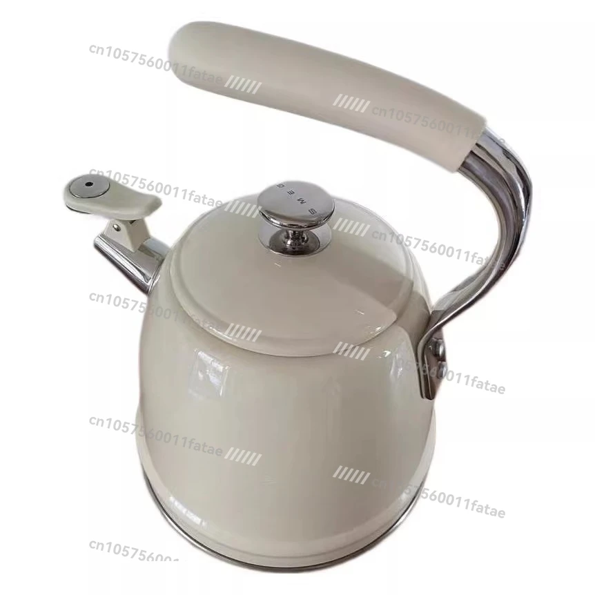 Whistle Kettle Retro 304 Household Stainless Steel Large Capacity Induction Cooker Outdoor Kettle
