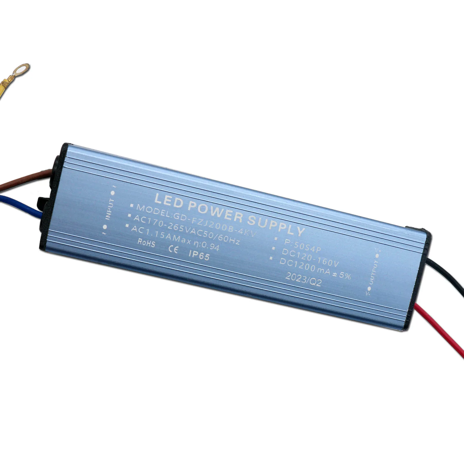 Transformador de iluminação para LED Flood Light, fonte de alimentação, controle de corrente constante, Driver, 200W, DC 120-160V, 1200mA