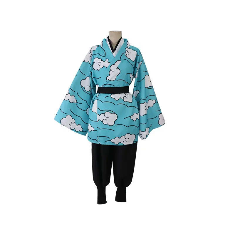 Kimetsu No Yaiba : Hinokami Kepputan-Urokaki Sakonji Cosplay Costume, Tenues d'Halloween, Carnaval Trempé