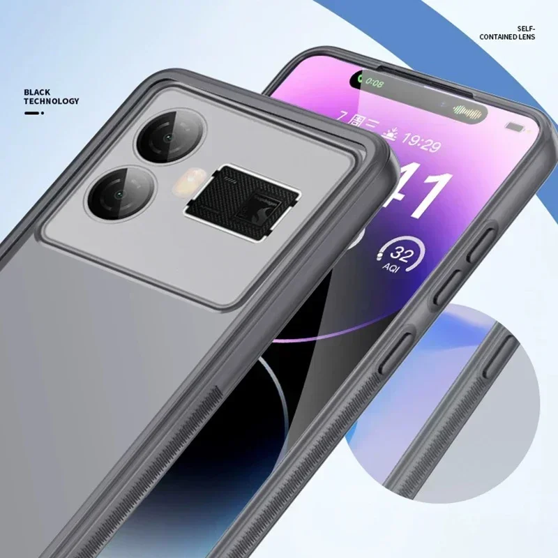 Phone Case for OPPO Realme GT Neo 5 Neo5 SE 5SE 5G Soft Silicone Hybrid Acrylic Lens Protector Film Transparent Back Cover Funda