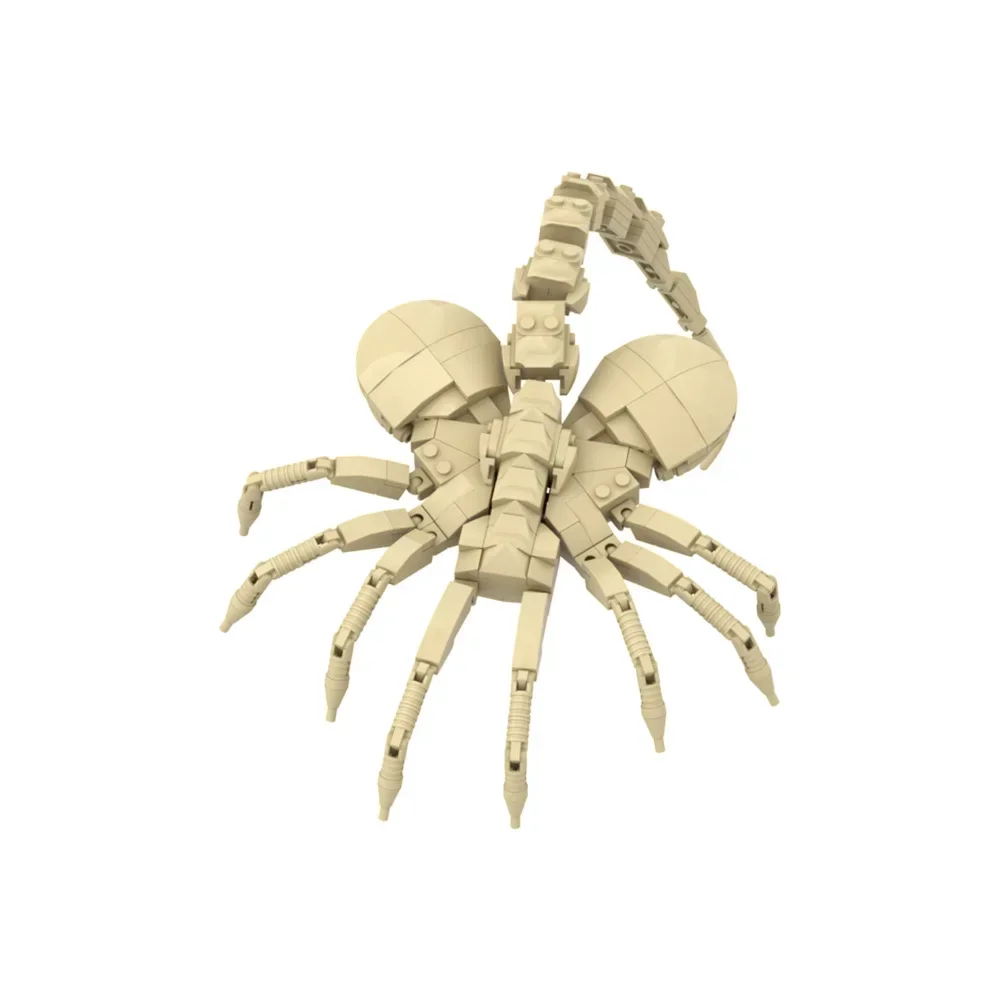 Gobricks moc filme alienígena facehugger blocos de construção modelo alienígena facehugger horror parasitas criaturas tijolos montagem brinquedos presentes