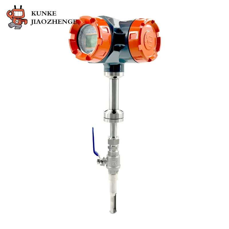 OEM digital remote new flow meter insertion air compressed air stainless pcb thread micro thermal mass gas flow meter