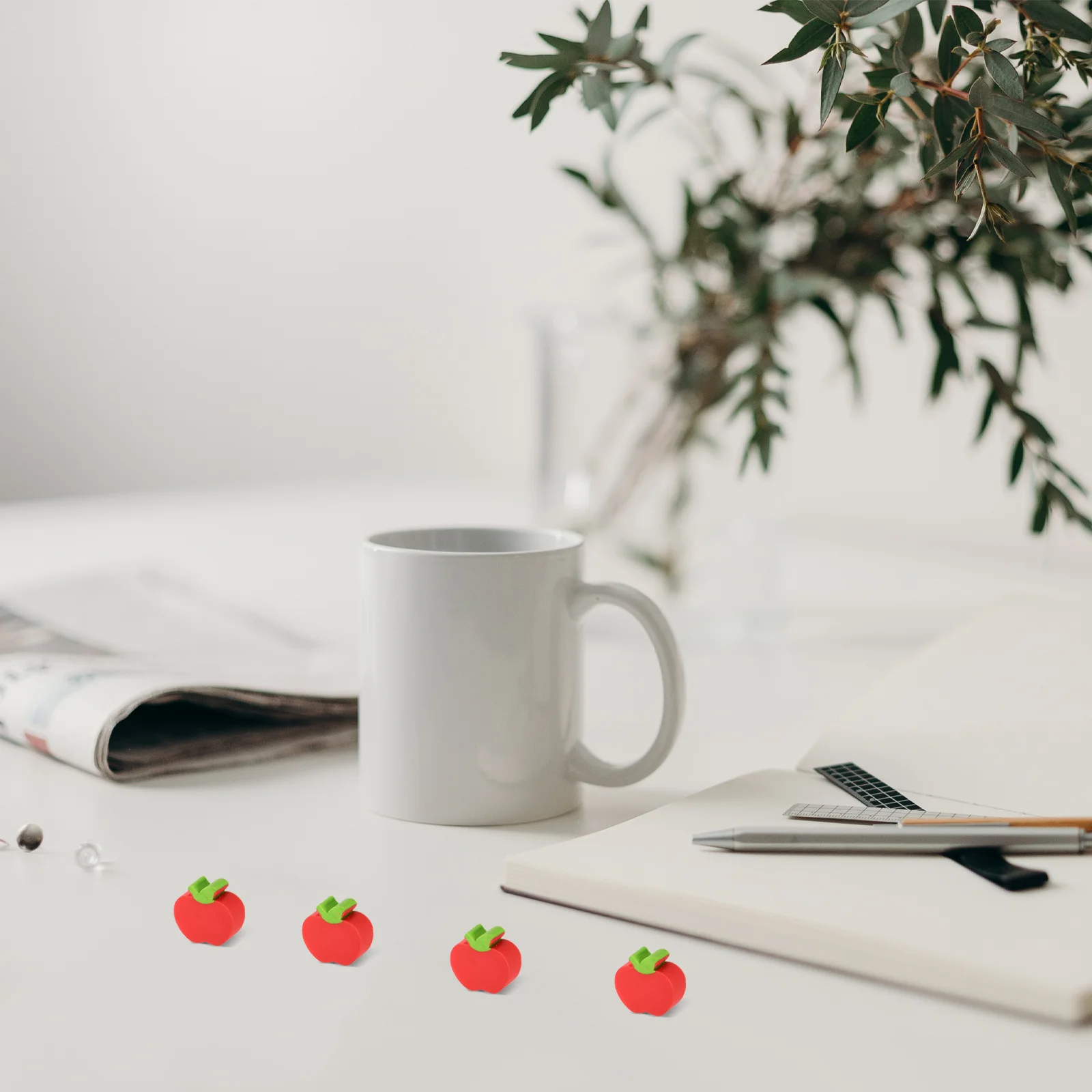 100Pcs Mini Fruit Erasers Bulk Cute Small Pencil Erasers Safe for School Cartoon Mini Erasers, Eraser Pack