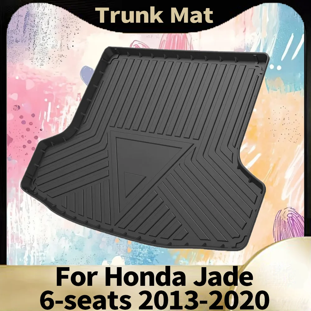 

Для Honda Jade 2013-2020 6-местный автомобильный грузовой подкладка, всепогодный TPE, нескользящие коврики в багажник, поднос для багажника, ковер, аксессуары для интерьера