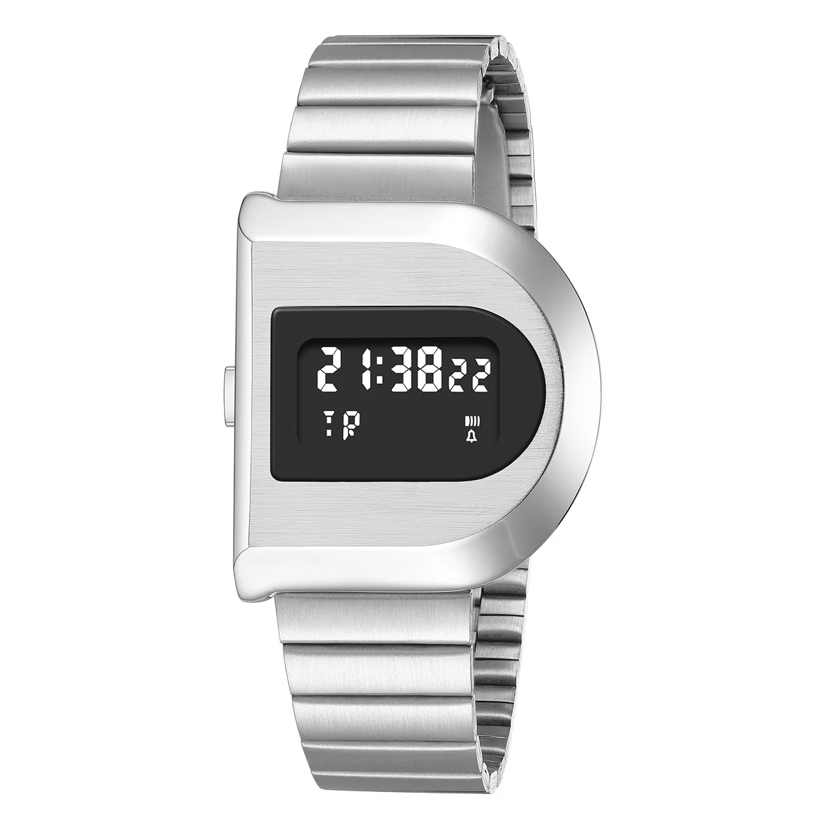 

Luxury Waterproof Digital Watch for Men Stainless Steel Sports Countdown LED Display Mens Wristwatches Shockproof