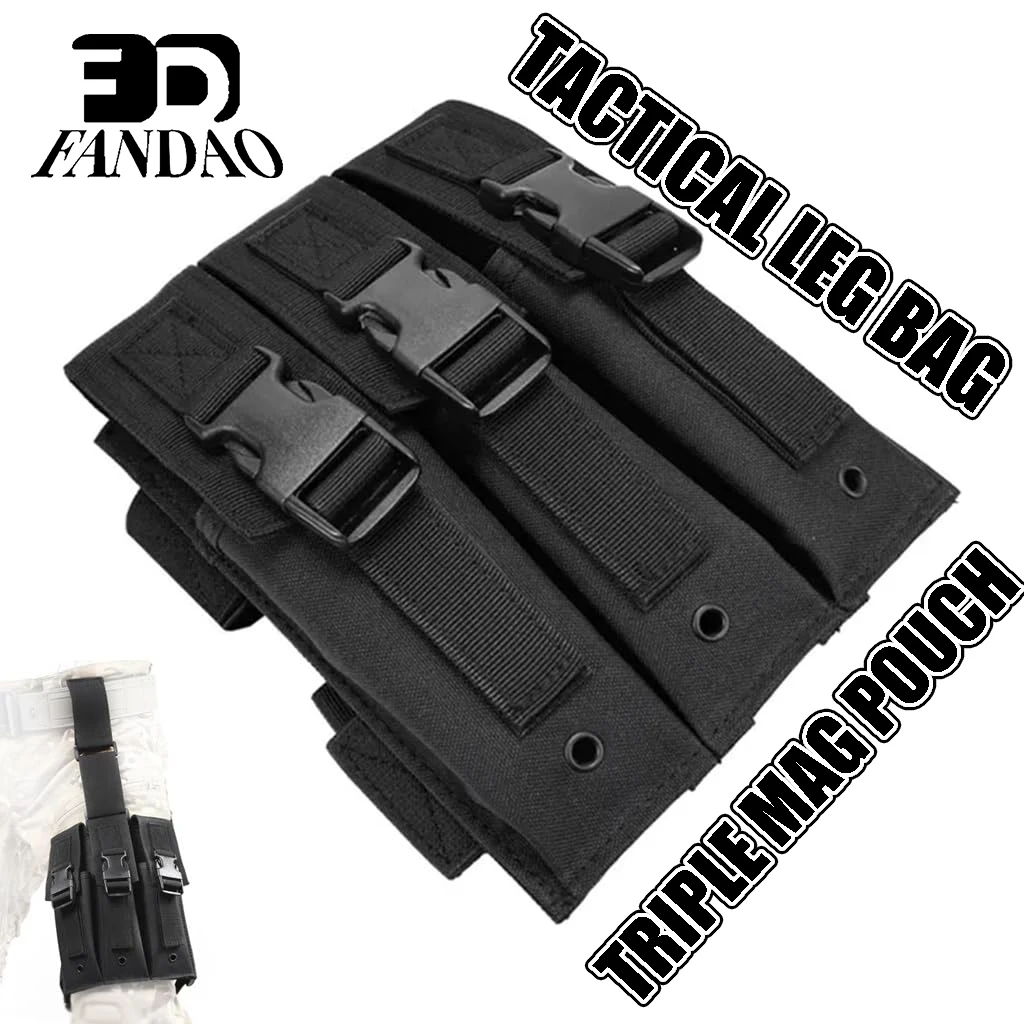 

Тактический чехол для тройного пистолета MAG, тройные подсумки для журналов Molle для MP5 MP7, уличный страйкбольный охотничий чехол для стрельбы, переноска