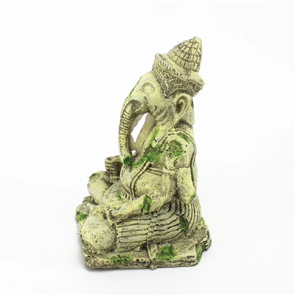 

Resin Buddha Statue Sitting Ancient Style Aquarium Decoration Fish Tank Ornament Hiding Entertainment Buddha Statue