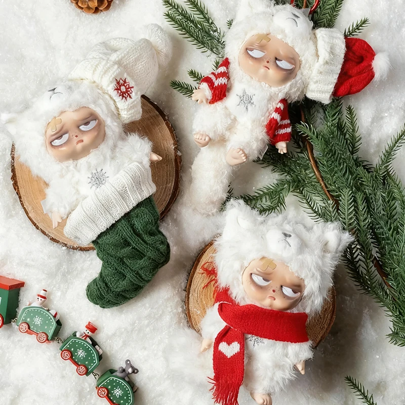 Grumpipi عيد الميلاد سلسلة صندوق أعمى Grumpipi الفينيل دمية صندوق الغموض لطيف أنيمي الدمى المفاتيح مفاجأة حقيبة قلادة Blindbox لعبة #3