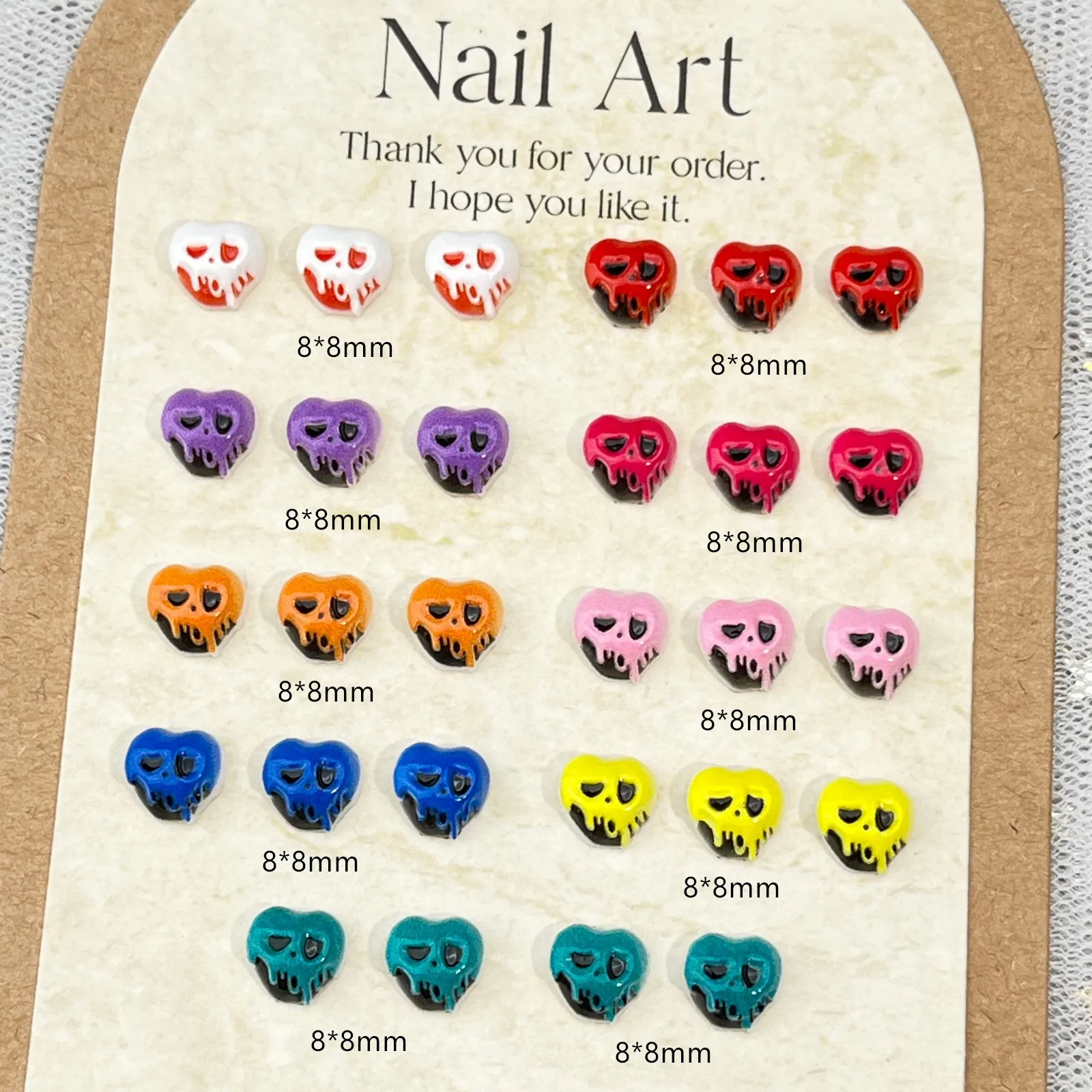 

100PCS Cartoon Halloween Nail Accessories Anime Characters Nail Diamonds DIY Accessories ﻿