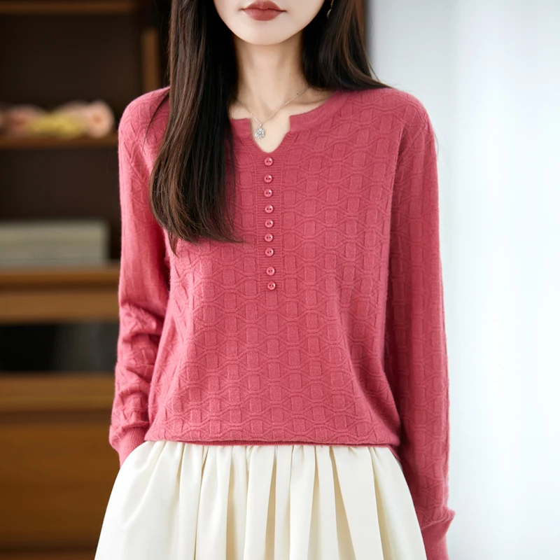2025 Autumn/Winter pullover Women's Cashmere Knitted Top Warm  pullover Women's Cashmere Sweater  Unique Women's Clothing