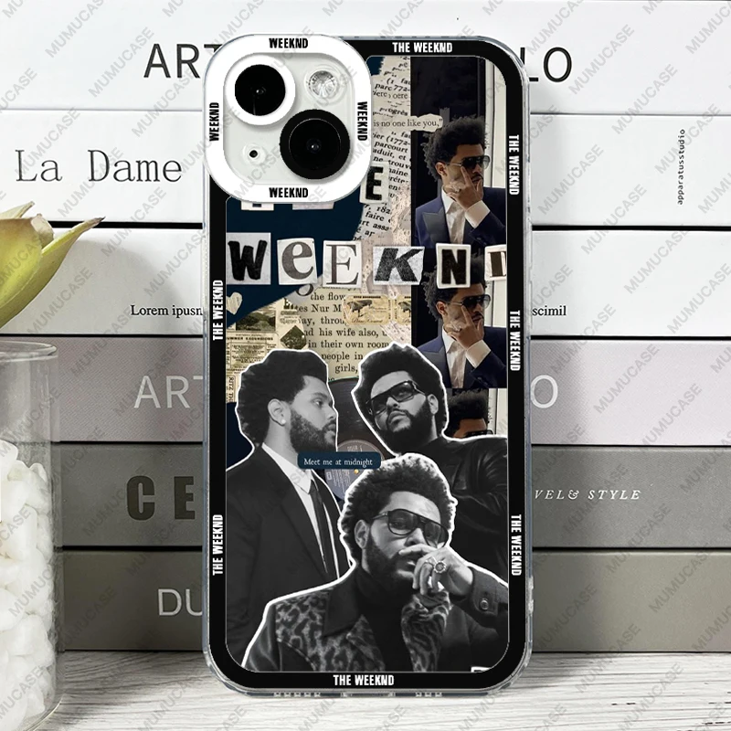 Case For iPhone 14 13 12 11 Pro Max Mini XS X XR SE 7 8 Plus Soft Cover The Weekend Sticker Art