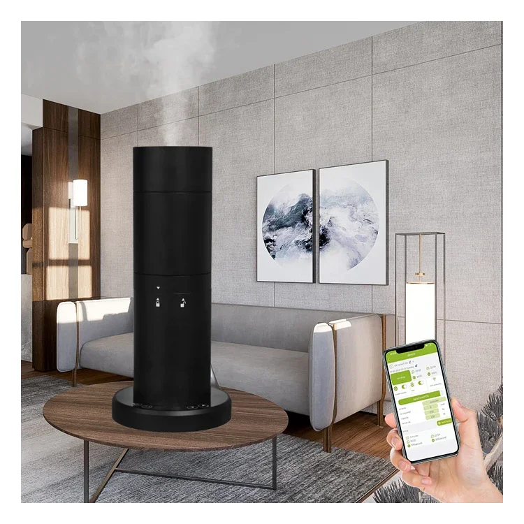 Colorful aluminum electrical Scent Diffuser Smart wifi bluetooth APP Remote electric Machine commercial aroma diffuser machine