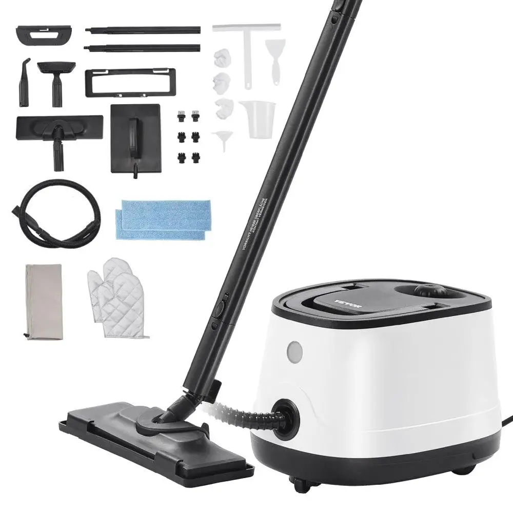 

1500W Steam Cleaner with 27 Accessories Heavy Duty 51 oz Water Tank for carpet Floor Window and Car for cleaning