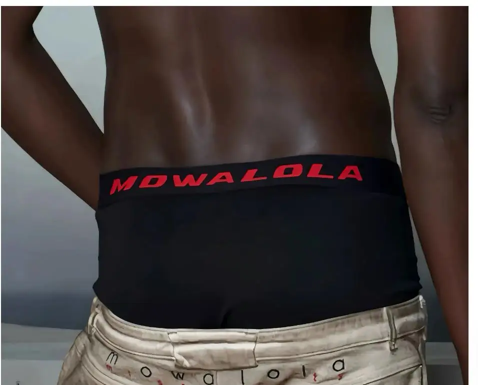 

Нижнее белье Mowalola 2025, черное, красное, двухстороннее, эластичное, дышащее, с высокой талией, нижнее белье-боксеры NK94