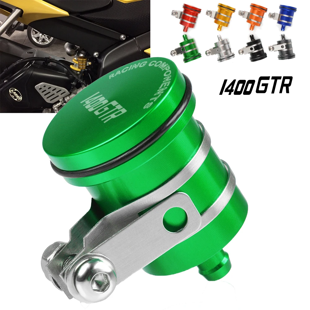 

Motorcycle Rear Brake Fluid Reservoir For KAWASAKI GTR 1400 GTR1400/CONCOURS 2007-2017 2008 2010 Clutch Tank Oil Fluid Cup Cover