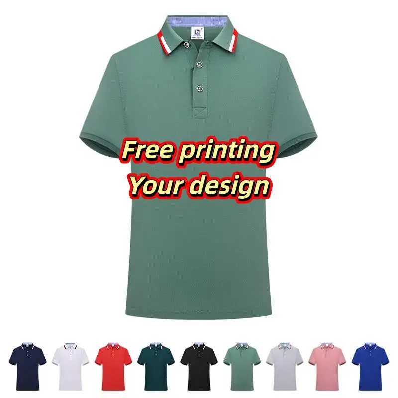 Men Women Quick Drying Polo Shirts Work Clothes Custom LOGO Lapel Short Sleeved T-shirts Corporate Team Activity Shirts Top