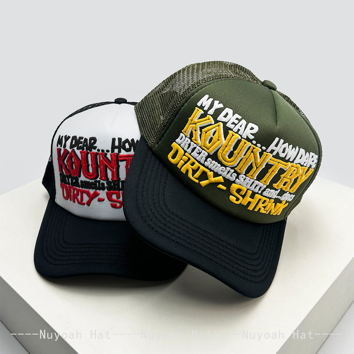 American Color Block Letters Baseball Hats Street Breathable Personal New Men Women Sunshade Mesh Versatile Trucker Caps Fashion