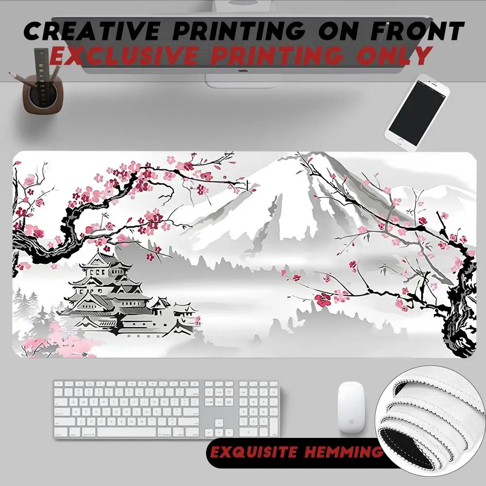 

Mouse Pad Non-Slip Rubber Edge locking mousepads Game play mats Sakura Hot Mount Fuji Fashion Art for notebook PC computer