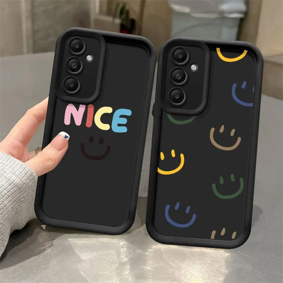 Rainbow Smiley Face Case for Samsung A54 A52 A14 A53 A12 A13 A23 A71 A34 A51 A13 A33 A15 A32 A22 A55 A24 Silicone Phone Case