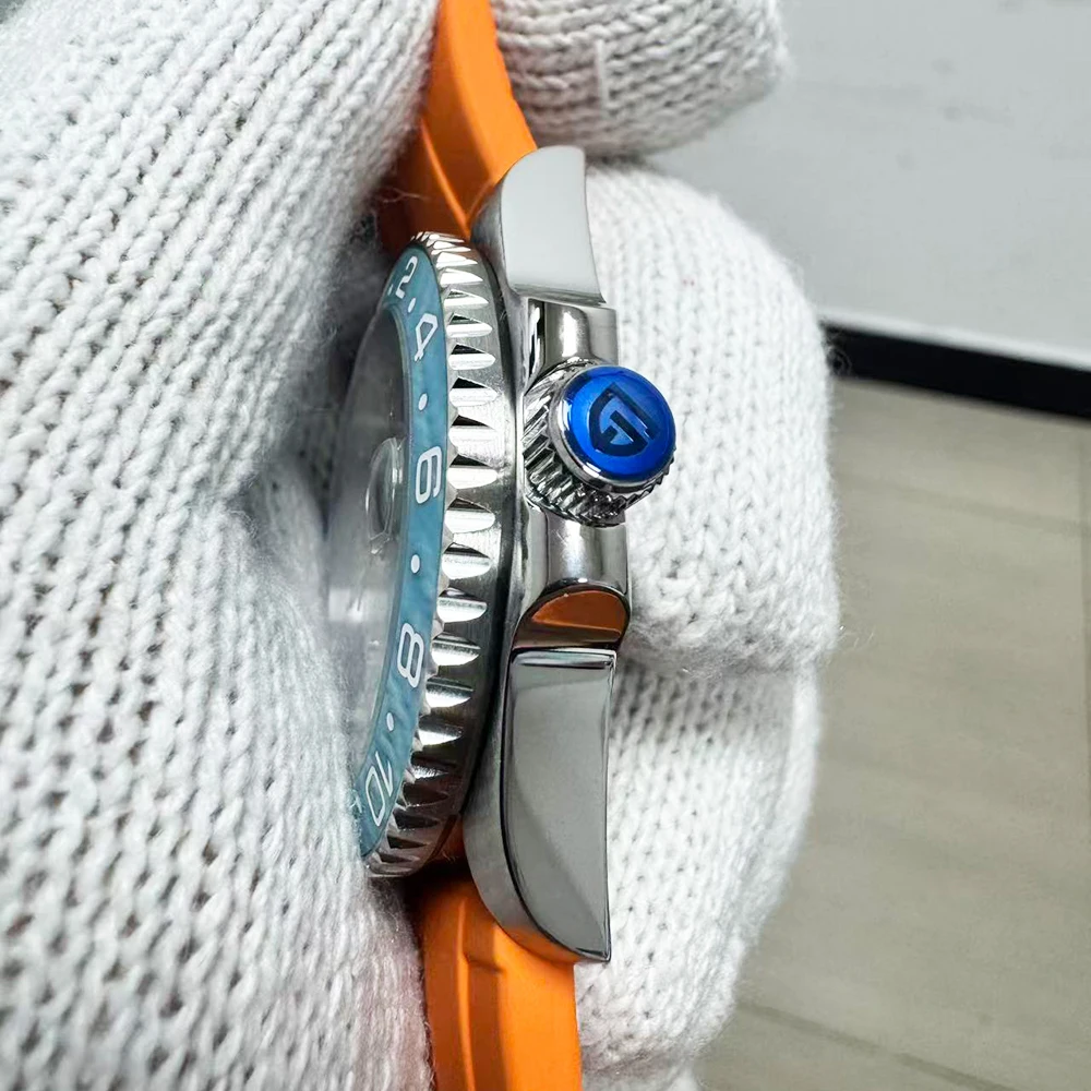 นาฬิกา PAGANI DESIGN รุ่นใหม่ แฟชั่นหรูหรา นาฬิกาจักรกลอัตโนมัติ นาฬิกาสปอร์ต กันน้ำ สายยาง ตัวเรือนหมุนได้ เรืองแสง สำหรับผู้ชาย