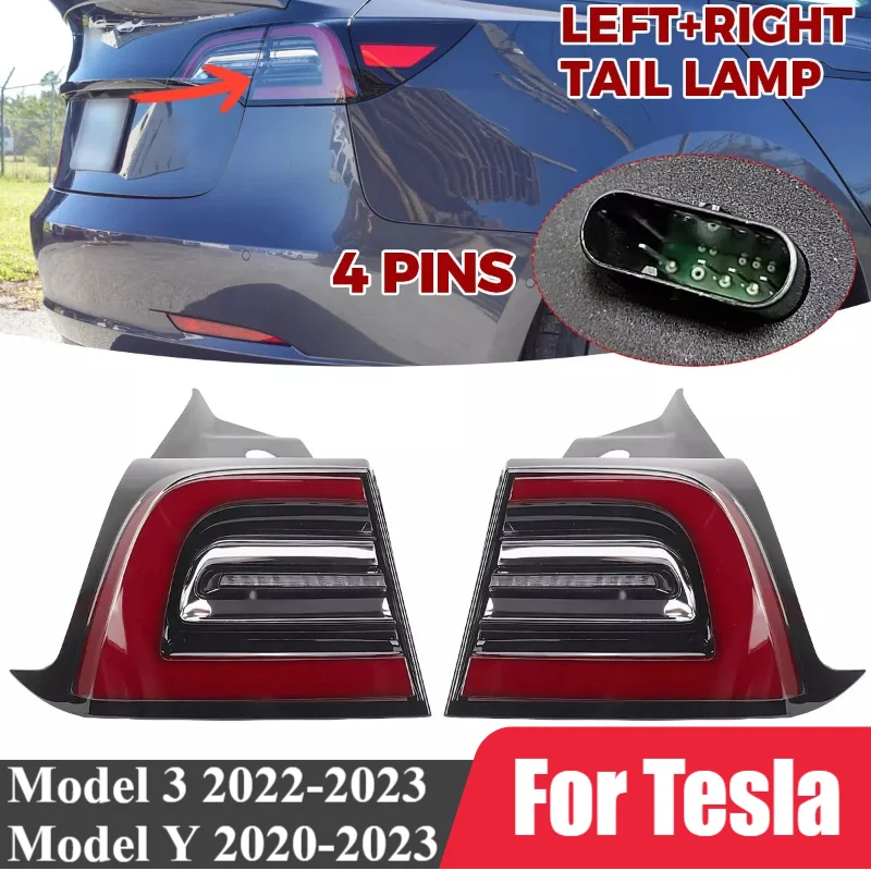 

LED Taillight Assembly For Tesla Model 3/Y 2021 2022 2023 1502086-00-D 1502087-00-D LED Rear Brake Lamp Turn Signal Indicator