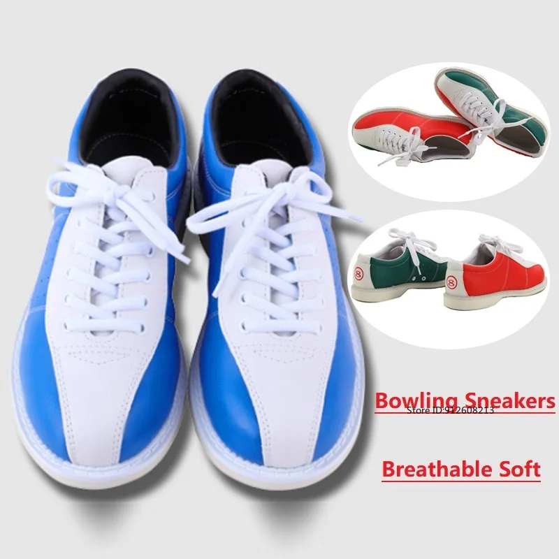 Unisex Quality Bowling Shoes Women Men Anti-Slip Indoor Training Sneakers Breathable Bowling Coach Shoes All Size 31-48