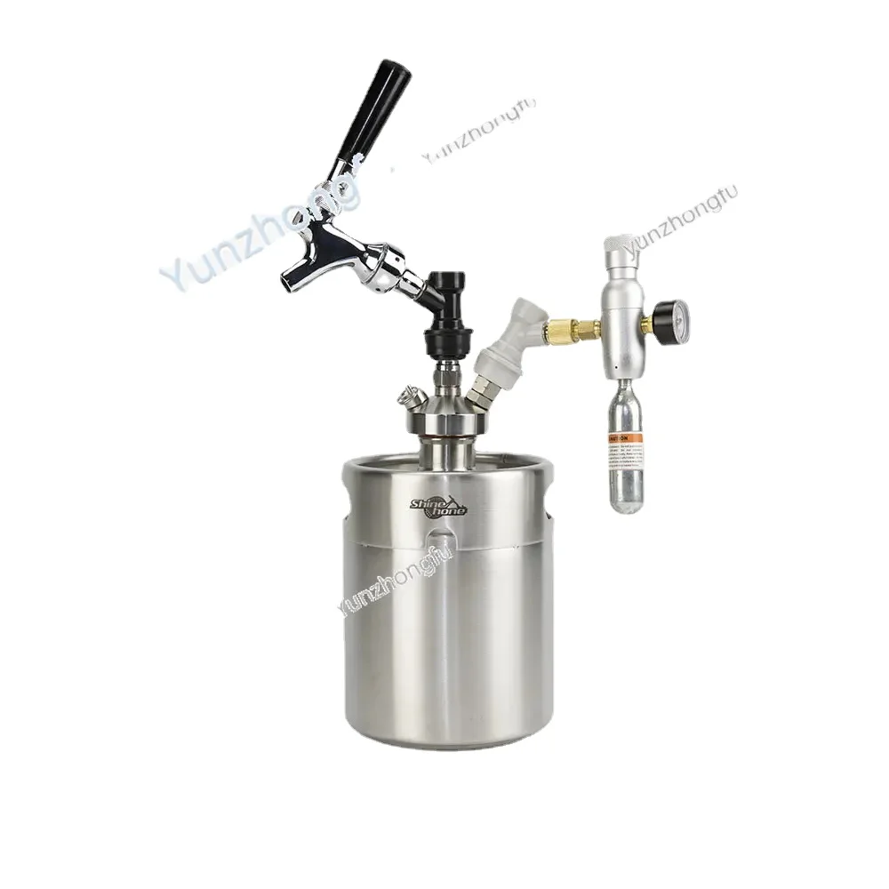 Stainless Steel Two Hair Mini Keg Beer Barrel Wine Ladle Growler Craft Beer Container Wine System