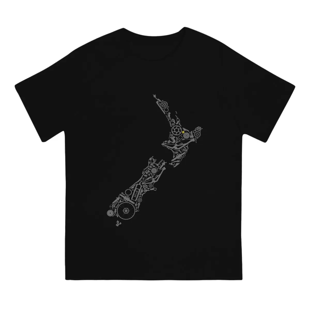 MTB Camiseta NOVA ZEALAND Rotorua Básica Poliéster T Camisa Lazer Homens Camiseta Ofertas Grande Venda