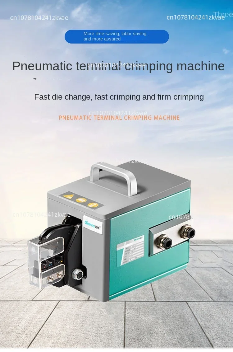 Pneumatic Terminal Crimping Machine Pre-insulated O-terminal Crimping Pliers Y-shaped Tubular Terminal Crimping Machine