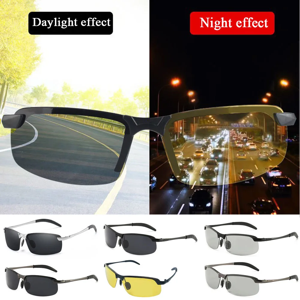 

Day Night Vision Glasses For Driving Men Polarized Sunglasses Photochromic Driver Goggles Glasses Top Anti-glare zonnebril heren