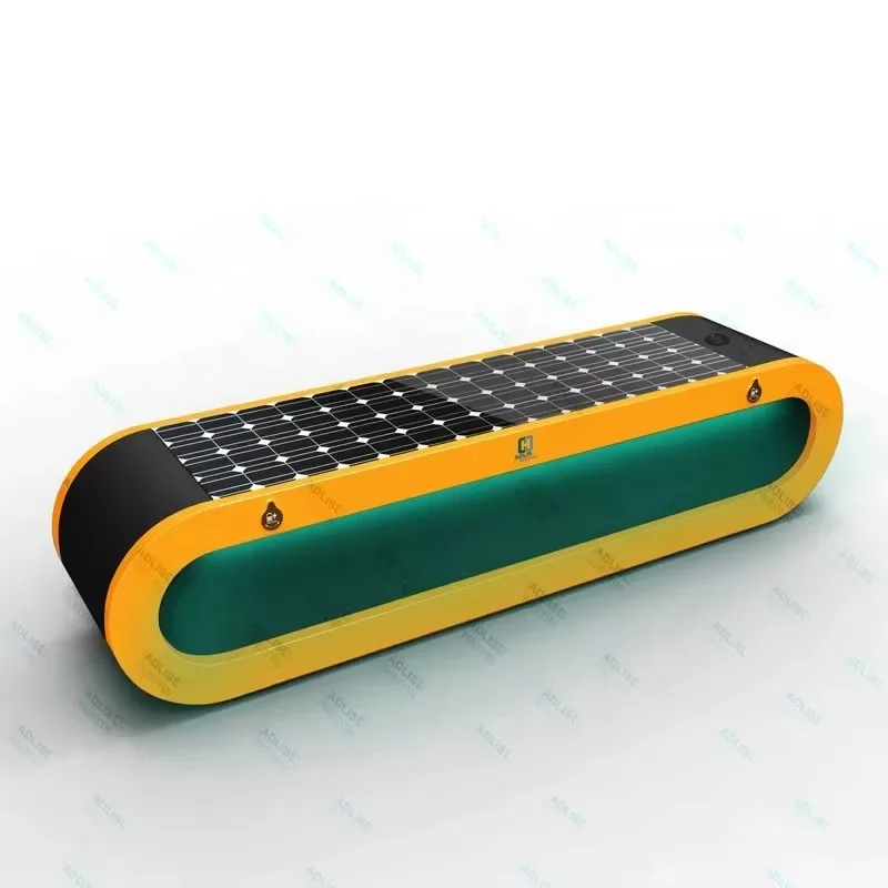 Hot Sale Urban Smart Solar Energy Bench Wireless Charging Steel Park Bench Direct From Supplier