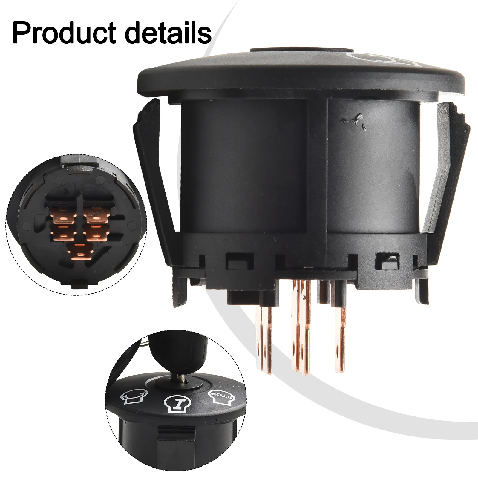 

For Cadet For Ignition Switch for Zero Turn Mowers RZT42 RZT5054 92504228 72504228 with 2 Keys for Enhanced Durability