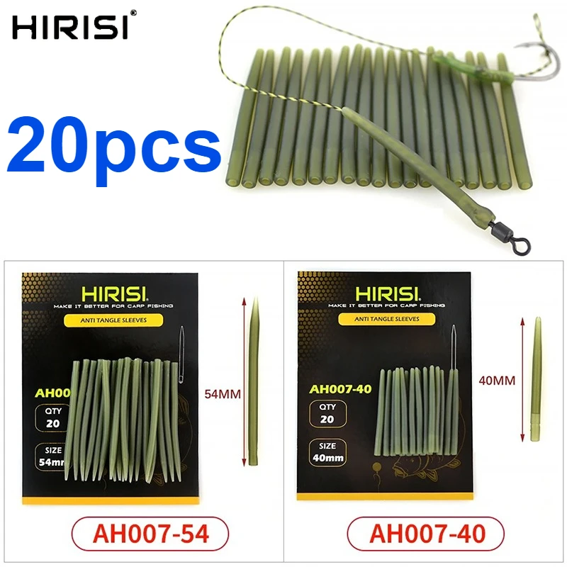 2026 20pcs Carp Fishing Anti Tangle Sleeves Connect With Hook Carp Fishing Terminal Tackle