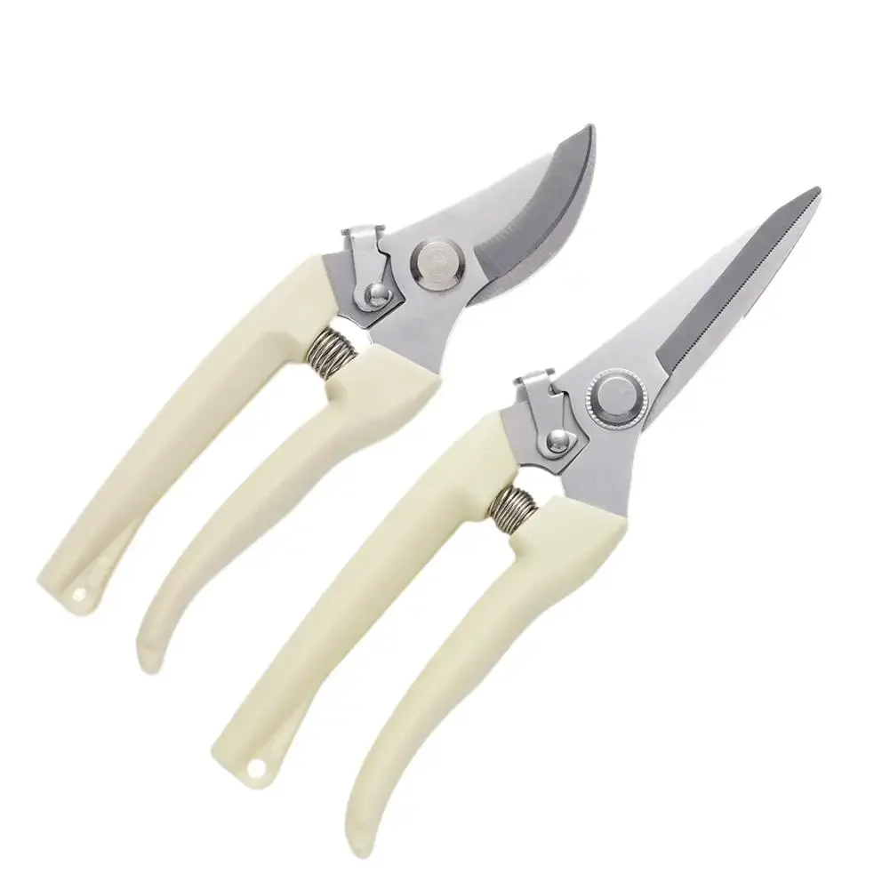 2 Pcs Stainless Steel Scissors Flower Cutting Flower Arrangement Pruning Fruit Tree Garden Branch Cutting Household Grafting