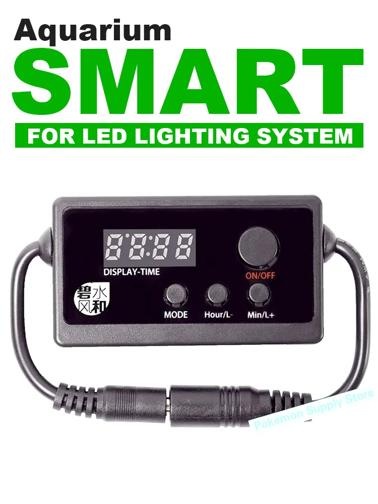 Sterownik LED do akwarium S2 PRO, inteligentny timer, sterowanie świtem i zatrzaskami, ściemniacz, kompatybilny z Chihiros, możliwość podłączenia wentylatora DC i pompy falowej. — zdjęcie 2