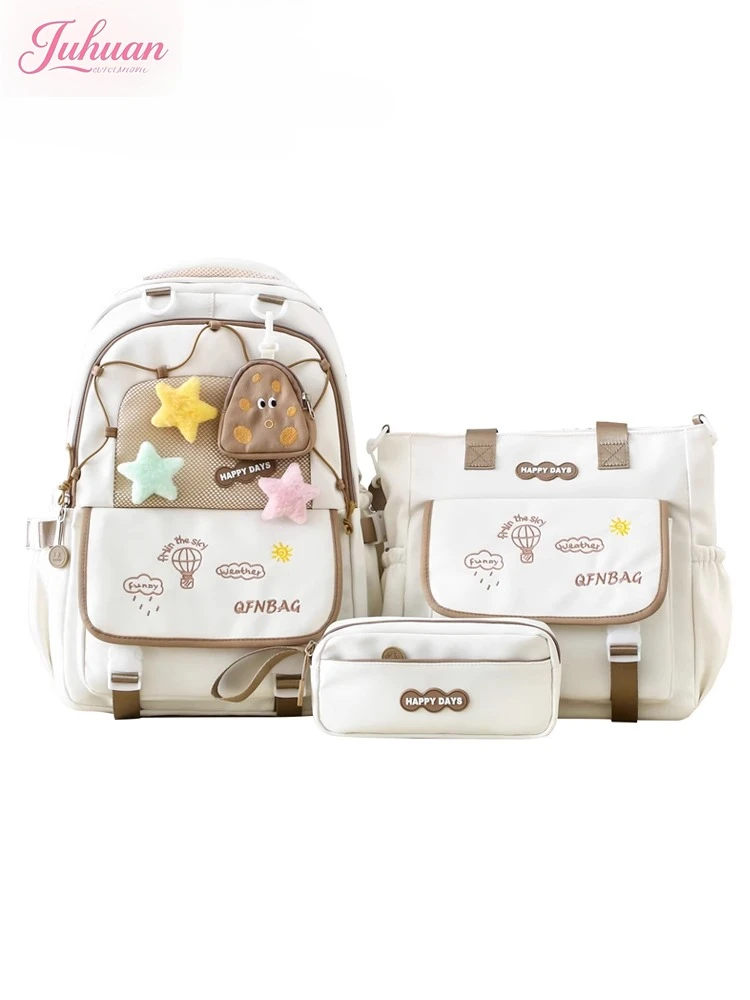 Candy Color Series Cute Schoolbag for Girls Junior High School Students Large Capacity Lightweight Backpack School Ceremony