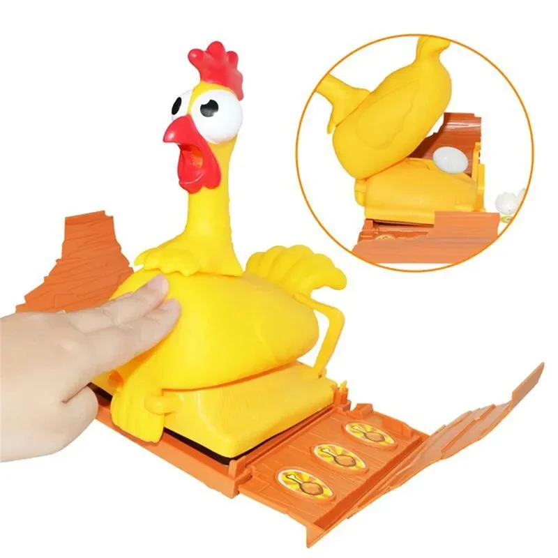 Lucky Chicken Board Game Toys Chicken Laying Eggs Family Parent-child Interactive Toys Gags Joke Party Table Game Toys for Kids