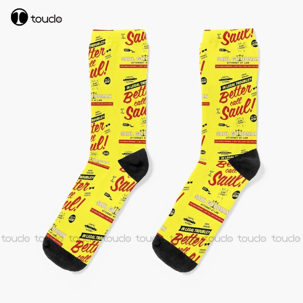 Better Call Saul Goodman Socks For Womens 360° Digital Print Custom Gift Christmas New Year Gift Unisex Adult Halloween New Art