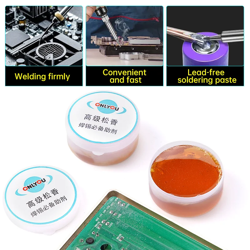 20g Rosin Flux Soldering Paste High Purity Welding Flux Soldering Tin Cream Welding Grease Paste Flux for PCB BGA PGA SMD Repair