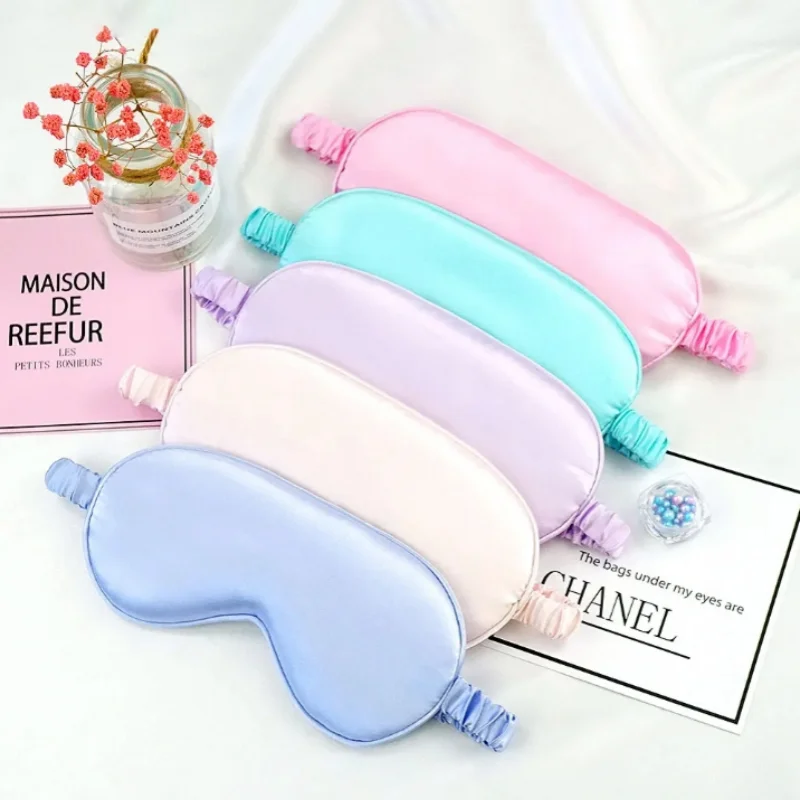 Double Sided Simulated Silk Eyepatch Sleep Eyepatch Travel Relax Cover Eyeshade Health Airline Eye Protection Eye Mask