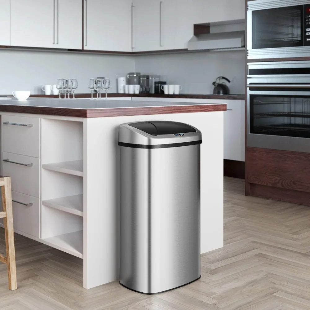 iTouchless Patented Large 24 Gallon Motion Sensor Trash Can | Odor Filter
