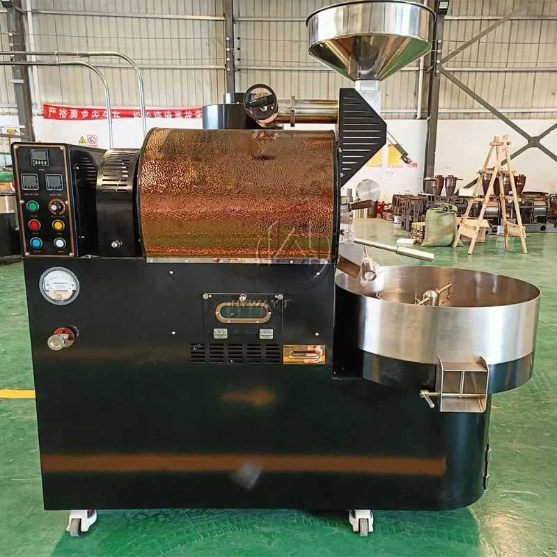 Stainless Steel Hot Air Heating Coffee Roaster Coffee Roasting Machine Kitchen Bakery Equipment FL Customized