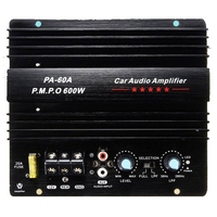 PA-60A 600W 12V Power Amplifier Board For Home Car Audio Amplifier S Powerful Bass Subwoofers Amp For Mono Car Modi