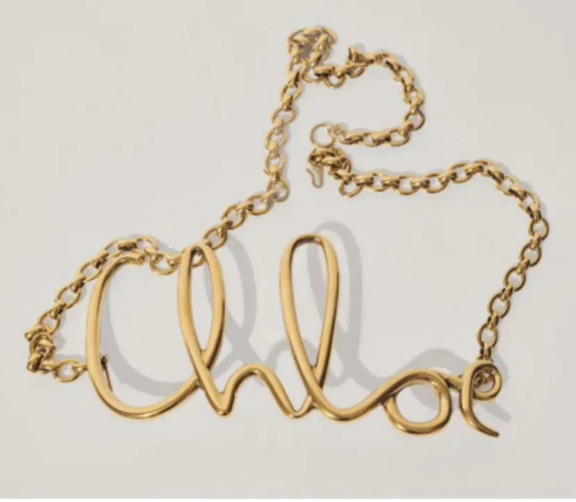 Luxurious Popular L Series Waist Chain Women's Belt Decoration Skirt Versatile Simple and Fashionable Holiday Gift Must