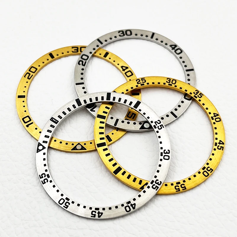 Mod 38mm * 31.5mm Orologio in acciaio inossidabile Lunetta inserto adatto per SKX007 SKX009 SRPD Cassa dell'orologio NH35 NH36 Movimento Parti di orologi da uomo