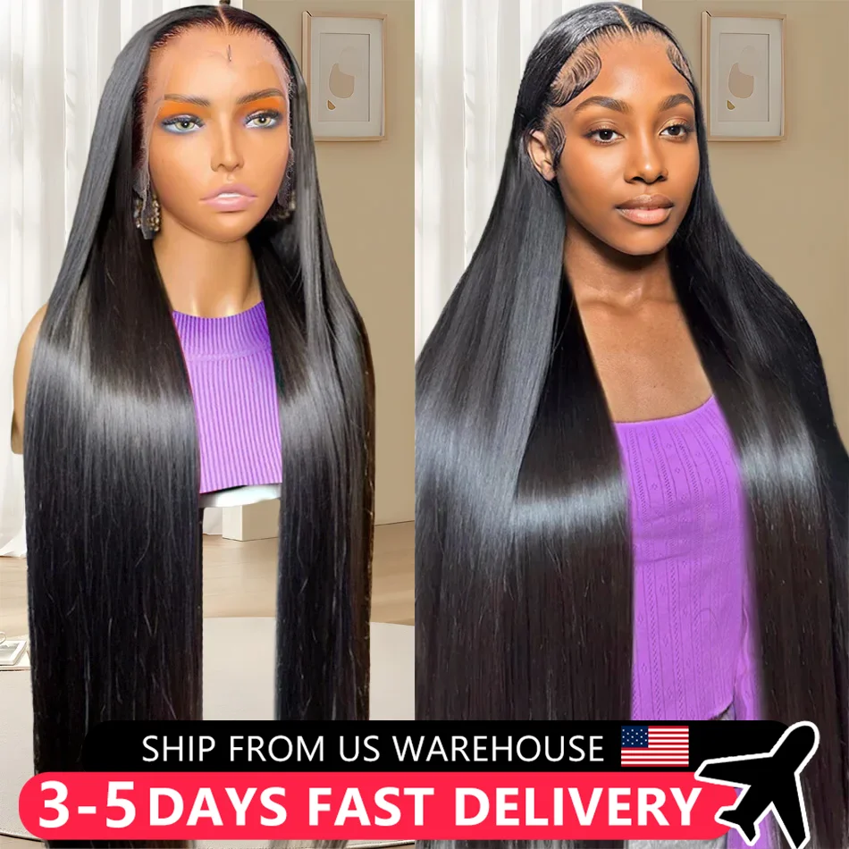 Bone Straight 13x4 Lace Front Wig 13x6 Transparent Indian Human Hair Wigs For Black Women Lace Closure 180% Pre Plucked On Sale