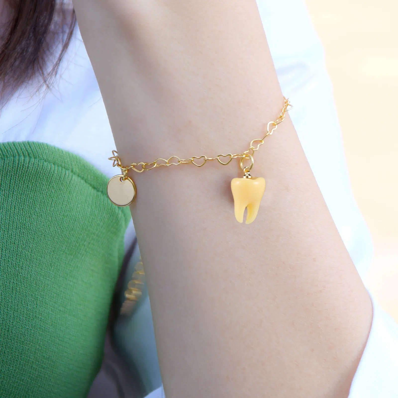 

12Pcs Exquisite Resin Teeth Charms DIY Jewelry Making Accessories for Necklace Bracelet Earring Anklet Keychain Craft