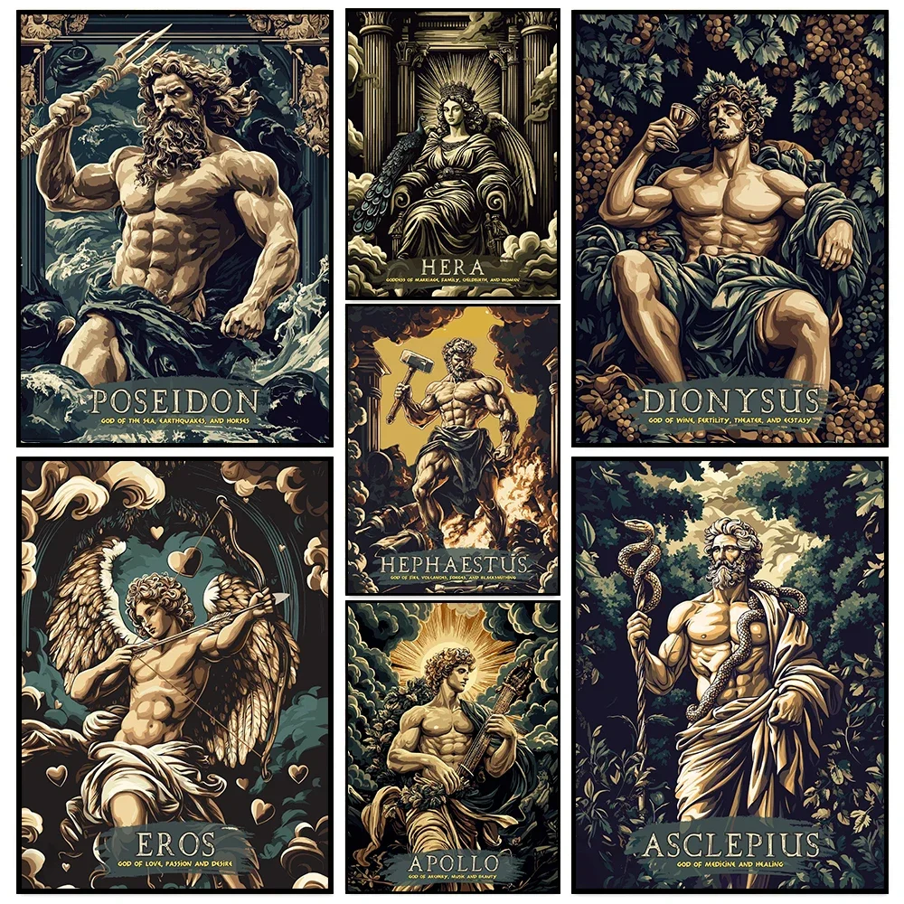 

5D DIY Diamond Painting Classic Greek Mythology Art Gods Full Square Round Diamond Mosaic Embroidery Home Decor Gift